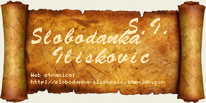 Slobodanka Ilišković vizit kartica